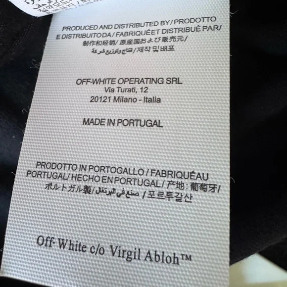 Off-White Black Short Sleeve Tee Minimalist Design Size M - READ DESCRIPTION - Picture 8 of 13